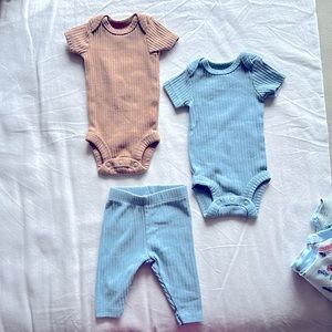 Carter’s Just One You 3 Pack Rhino bodysuits and pants - Preemie